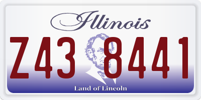 IL license plate Z438441