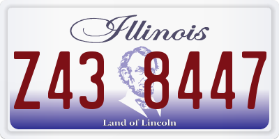 IL license plate Z438447