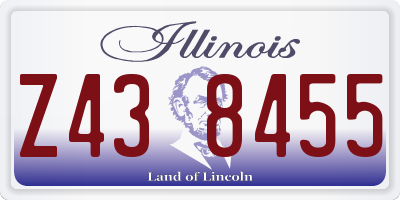 IL license plate Z438455