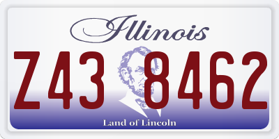 IL license plate Z438462