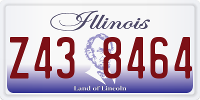 IL license plate Z438464