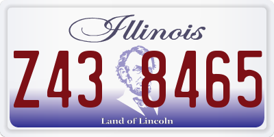 IL license plate Z438465
