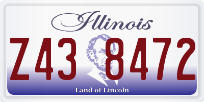IL license plate Z438472