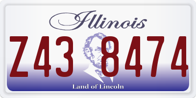 IL license plate Z438474