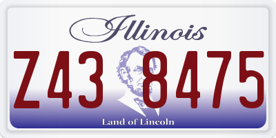 IL license plate Z438475