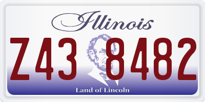 IL license plate Z438482