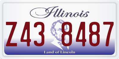 IL license plate Z438487