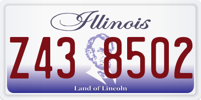 IL license plate Z438502