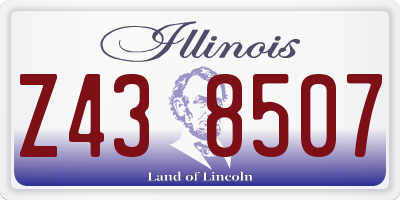 IL license plate Z438507