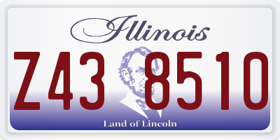 IL license plate Z438510