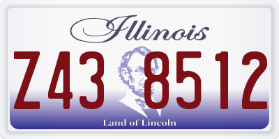 IL license plate Z438512