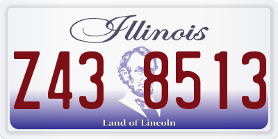 IL license plate Z438513