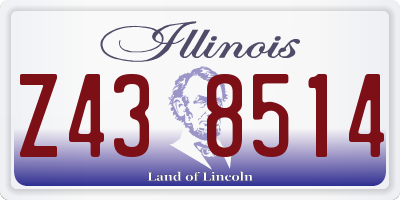 IL license plate Z438514