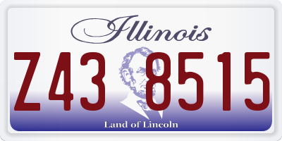 IL license plate Z438515