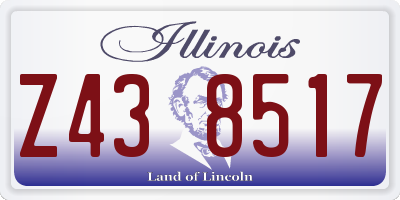 IL license plate Z438517