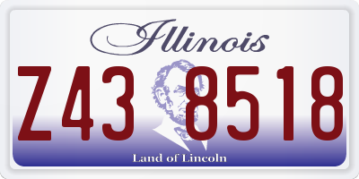 IL license plate Z438518