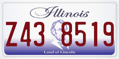 IL license plate Z438519