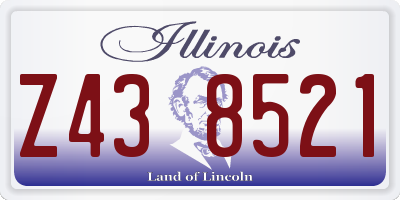 IL license plate Z438521