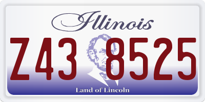 IL license plate Z438525