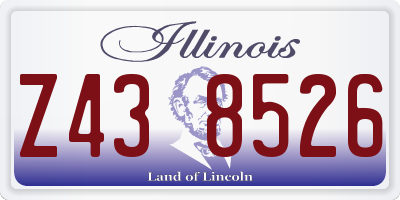IL license plate Z438526