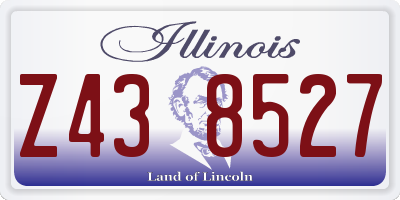 IL license plate Z438527