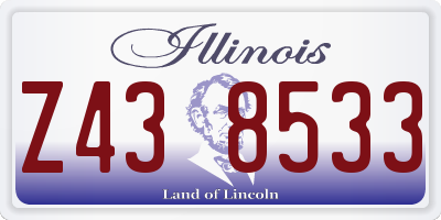 IL license plate Z438533