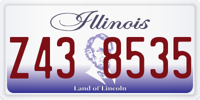 IL license plate Z438535
