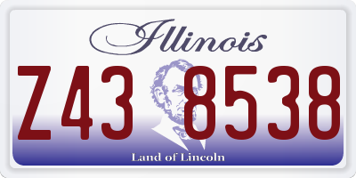 IL license plate Z438538