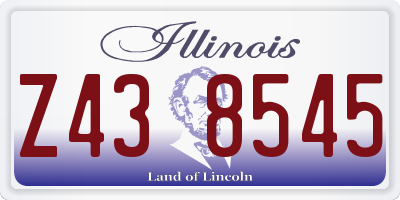 IL license plate Z438545