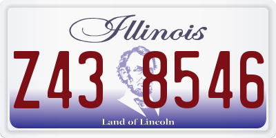 IL license plate Z438546