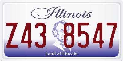IL license plate Z438547