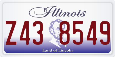 IL license plate Z438549