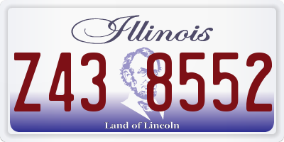 IL license plate Z438552