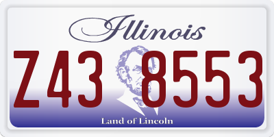 IL license plate Z438553