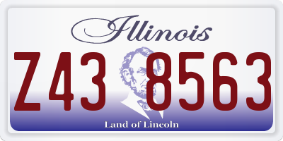 IL license plate Z438563