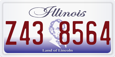 IL license plate Z438564