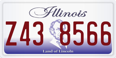 IL license plate Z438566