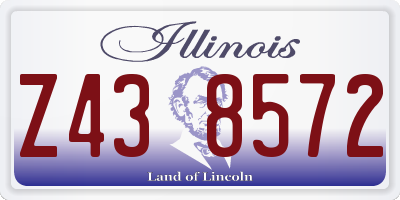 IL license plate Z438572