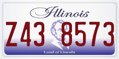 IL license plate Z438573