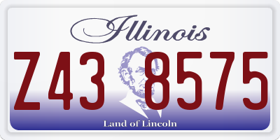 IL license plate Z438575
