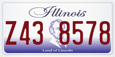 IL license plate Z438578