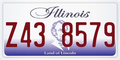 IL license plate Z438579