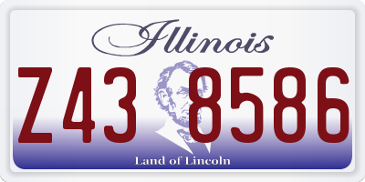 IL license plate Z438586
