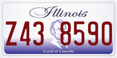 IL license plate Z438590