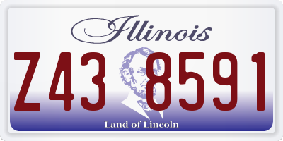 IL license plate Z438591