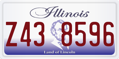 IL license plate Z438596
