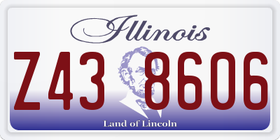 IL license plate Z438606