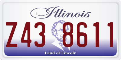 IL license plate Z438611