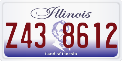 IL license plate Z438612