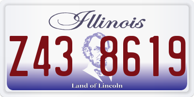 IL license plate Z438619